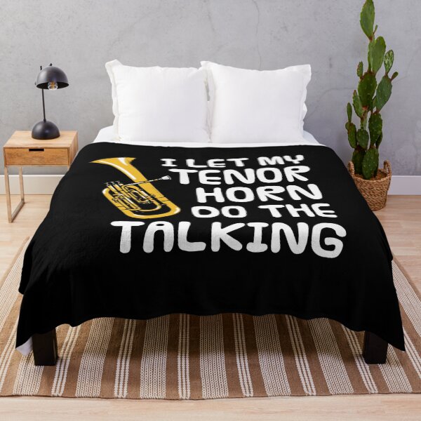 Item preview, I Let My Tenor Horn Do The Talking, Brass Musician Introvert Funny designed and sold by doodlerob.