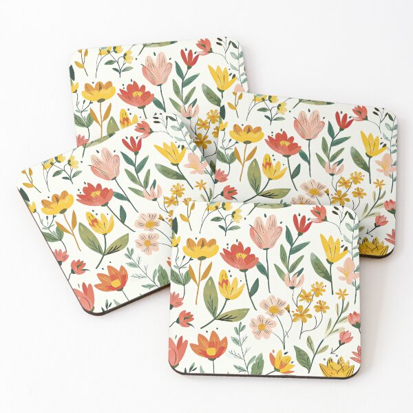 Aperçu de l'œuvre Fleurs aquarelles vibrantes créée et vendue par YourPrettyHome.