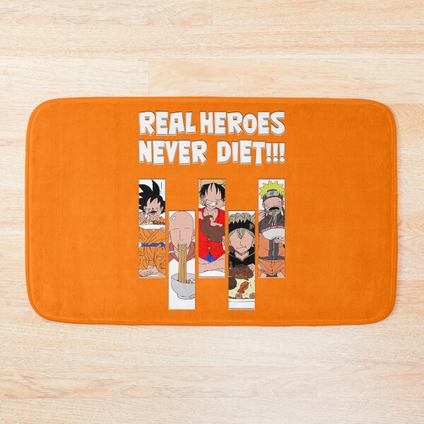 Item preview, Real Heroes Never Diet  designed and sold by BassInstinct.