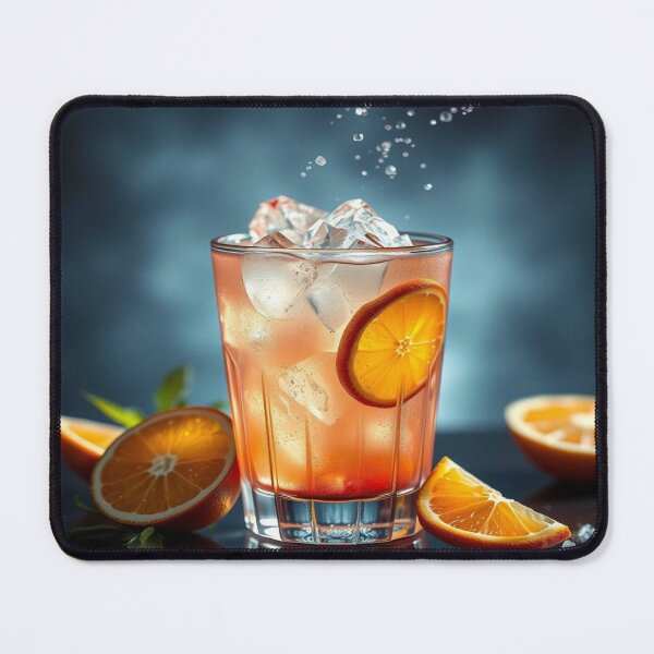 Item preview, An atmospheric drink artwork – a hyper-realistic cocktail with detailed ice crystals designed and sold by FotoworldEdel.