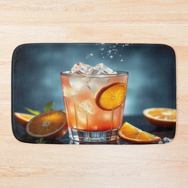 Item preview, An atmospheric drink artwork – a hyper-realistic cocktail with detailed ice crystals designed and sold by FotoworldEdel.