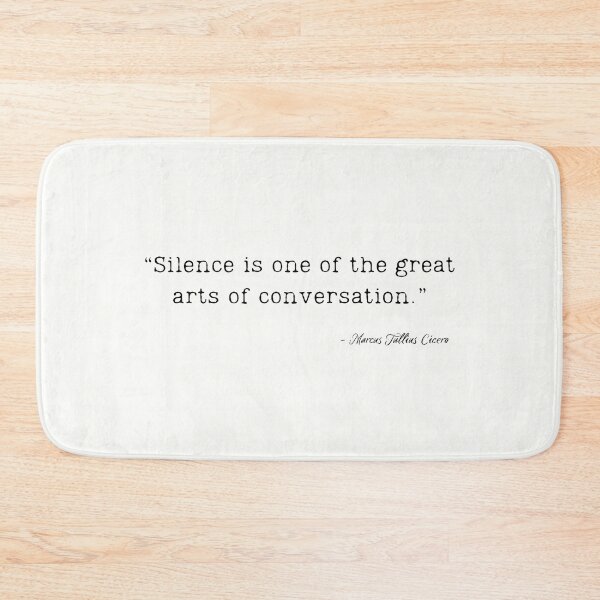 Item preview, A Quote about Silence by Marcus Tullius Cicero designed and sold by Poemit.