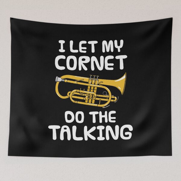 Item preview, I Let My Cornet Do The Talking, Brass Musician Introvert designed and sold by doodlerob.