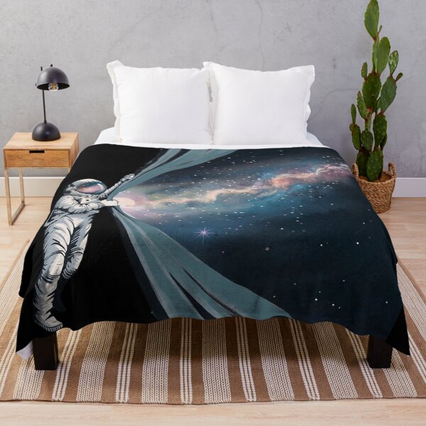 Item preview, Unveiling the Cosmos – Astronaut Lifting the Veil of Space designed and sold by Sepinik.