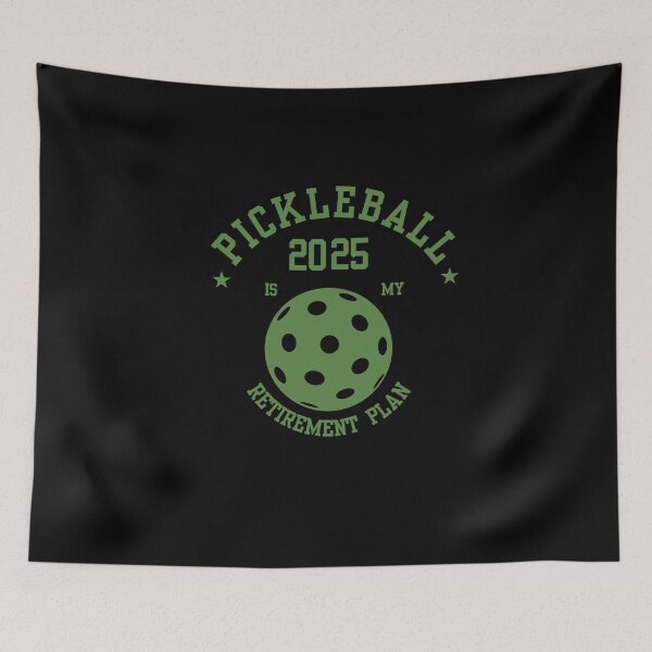 Artikelvorschau, Pickleball ist mein Ruhestandsplan, Glücklicher Pickleball-Spieler, Ruhestandsplan, Viel Glück, Baby, Pickleball macht mich glücklich, Pickleball-Team, Pickleball-Kader entworfen und verkauft von KolorellaS.