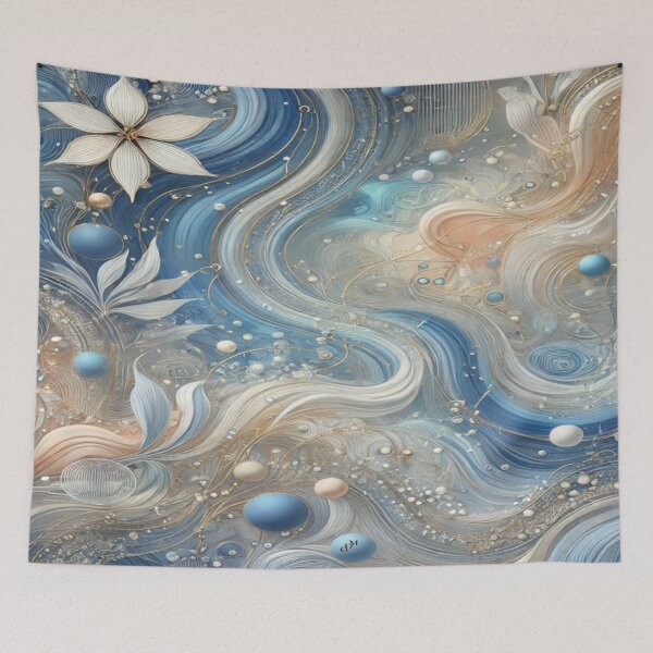 Item preview, Blooming in the Abyss: An Abstract Odyssey designed and sold by mark design graphic.