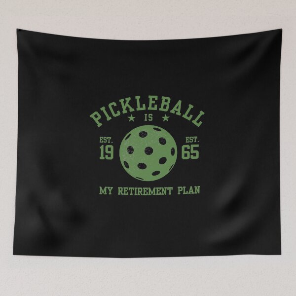 Artikelvorschau, Pickleball ist mein Ruhestandsplan, Glücklicher Pickleball-Spieler, Ruhestandsplan, Viel Glück, Baby, Pickleball macht mich glücklich, Pickleball-Team, Pickleball-Kader entworfen und verkauft von KolorellaS.