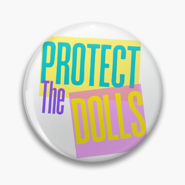 Item preview, Protect The Dolls – Bold Feminist Pop Art Statement designed and sold by Sepinik.