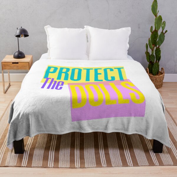 Item preview, Protect The Dolls – Bold Feminist Pop Art Statement designed and sold by Sepinik.