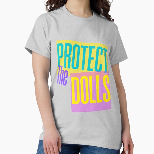 Item preview, Protect The Dolls – Bold Feminist Pop Art Statement designed and sold by Sepinik.