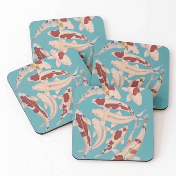 Item preview, japanese Koi Fishes in water designed and sold by MerryCrown.