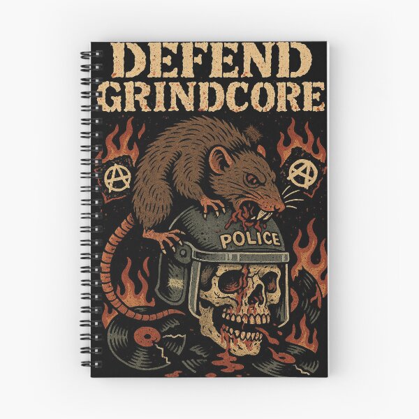 Artikelvorschau, DEFEND GRINDCORE „Feral Rat Anarchy“ entworfen und verkauft von Brutal-Apparel.