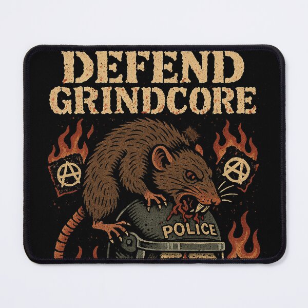 Item preview, DEFEND GRINDCORE “Feral Rat Anarchy” designed and sold by Brutal-Apparel.