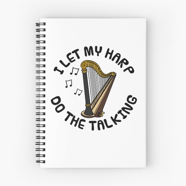 Item preview, I Let My Harp Do The Talking, String Musician Introvert designed and sold by doodlerob.