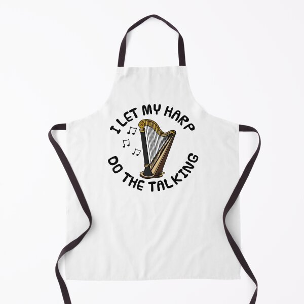 Item preview, I Let My Harp Do The Talking, String Musician Introvert designed and sold by doodlerob.