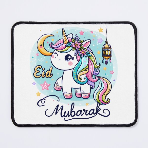 Item preview, Eid Mubarak for kids and Mom Girls Eid Mubarak Unicorn designed and sold by NUMAcreations.