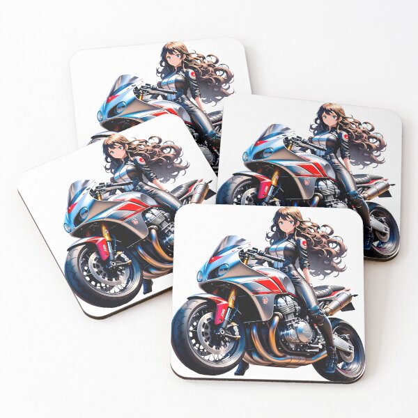 Item preview, Beautiful BIKER GIRL design, gift for girls who like adrenaline #4. designed and sold by UrbanTRIP.