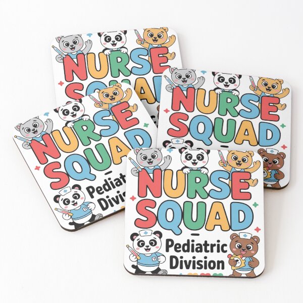 Item preview, Nurse Squad – Pediatric Division – Cute Animal Nurse Design designed and sold by Giuggimade.