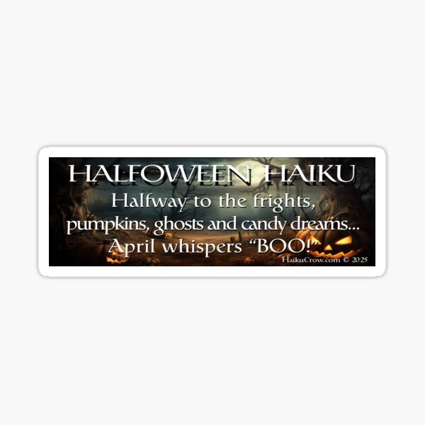 Halfoween Haiku Sticker