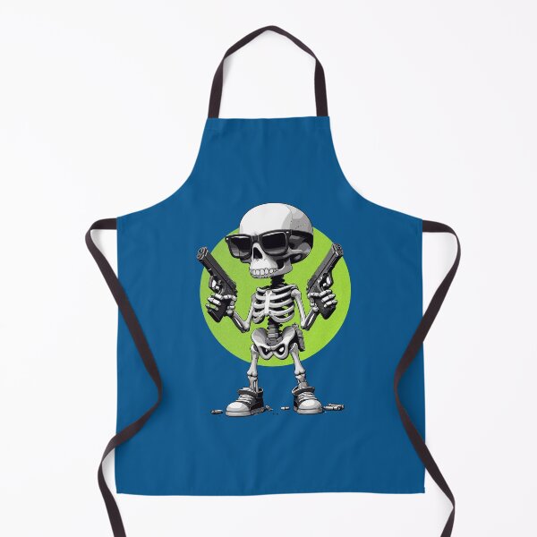 Item preview, Cool Cartoon Skeleton with Guns & Sunglasses | Edgy Funny Skull  designed and sold by Cree8if.