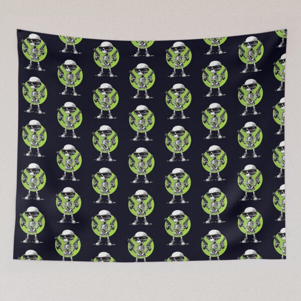 Item preview, Cool Cartoon Skeleton with Guns & Sunglasses | Edgy Funny Skull  designed and sold by Cree8if.