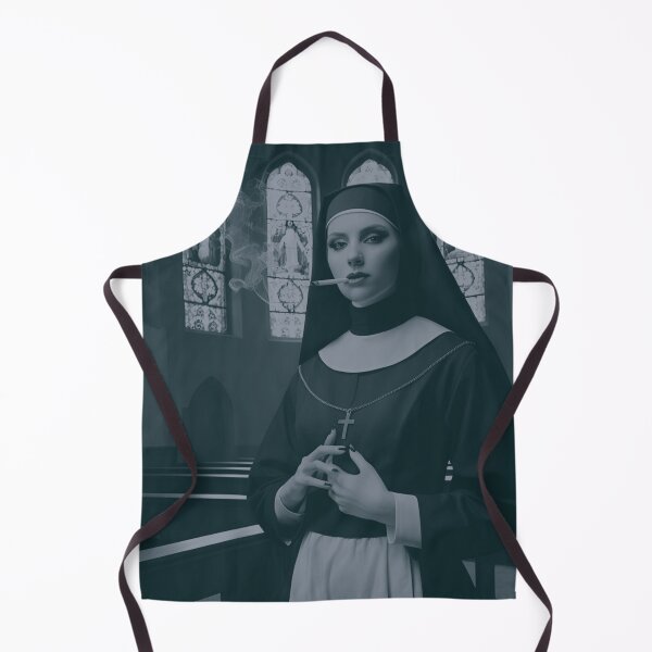 Item preview, Gothic Nun Techno Rave Essential Goth Imagery designed and sold by TECHNO_SHIRTS.