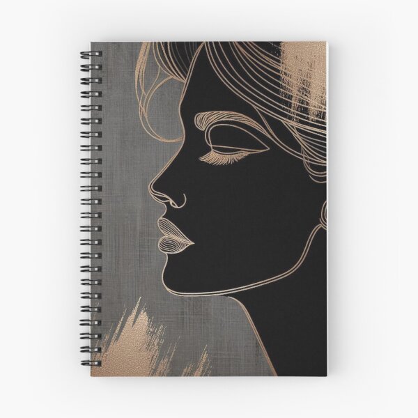Item preview, Abstract Woman’s Face – AI Artwork with Elegant Gold Line Accents for Stylish Clothing and Accessories for Women & Girls designed and sold by knalpot-design.