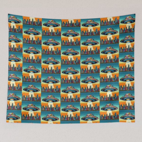Item preview, pop art style ufo designed and sold by Dogandesighn.