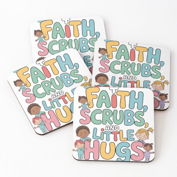 Item preview, Faith, Scrubs, and Little Hugs – Cute Pediatric Nurse Desig designed and sold by Giuggimade.
