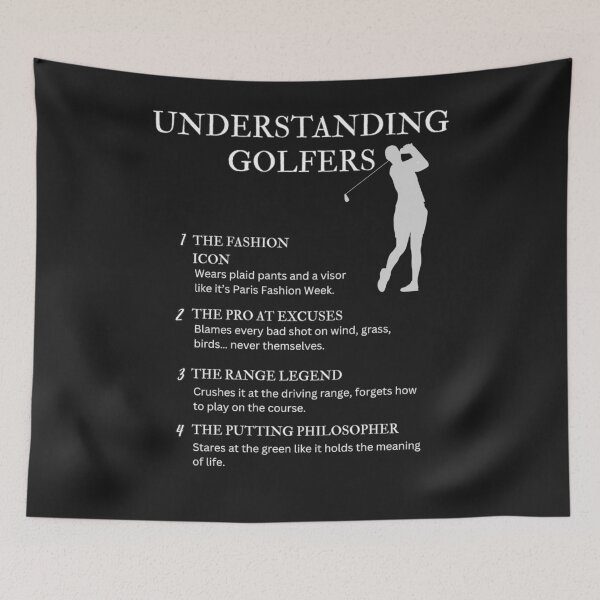 Item preview, Understanding Golfers – Funny Fairway Life Humor – Black designed and sold by PsyFlow35.