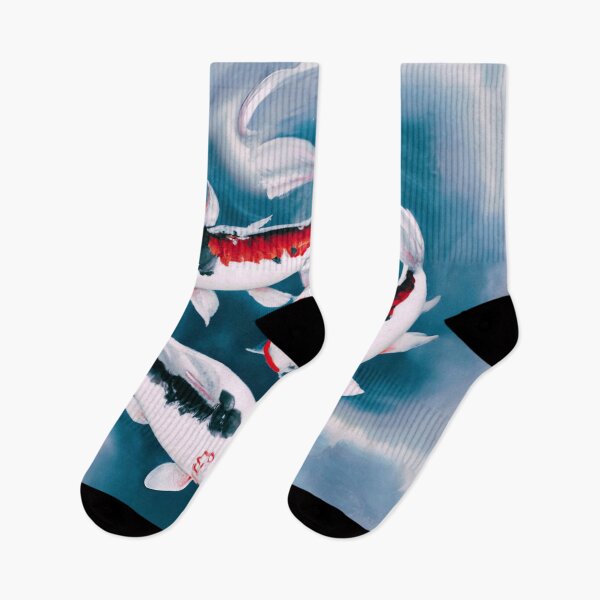 Item preview, japanese Koi Fishes in water mist designed and sold by MerryCrown.