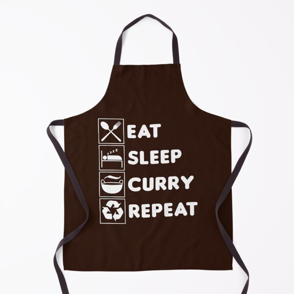 Item preview, Eat Sleep Curry Repeat Funny Quote designed and sold by HotHibiscus.