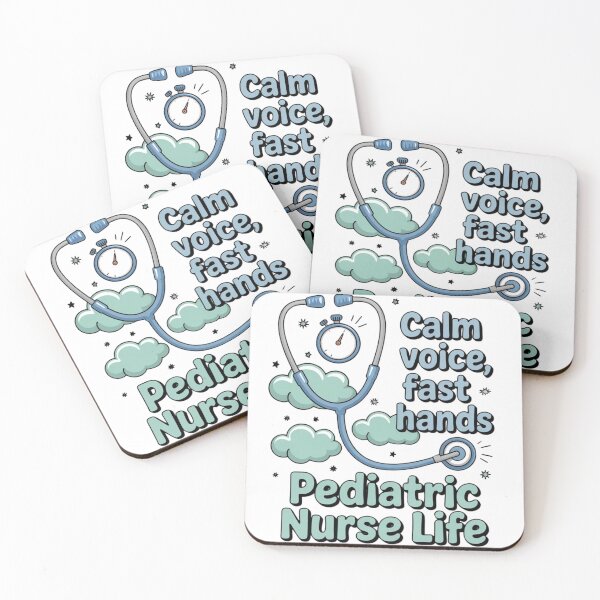 Item preview, Calm Voice, Fast Hands – Pediatric Nurse Life Quote designed and sold by Giuggimade.
