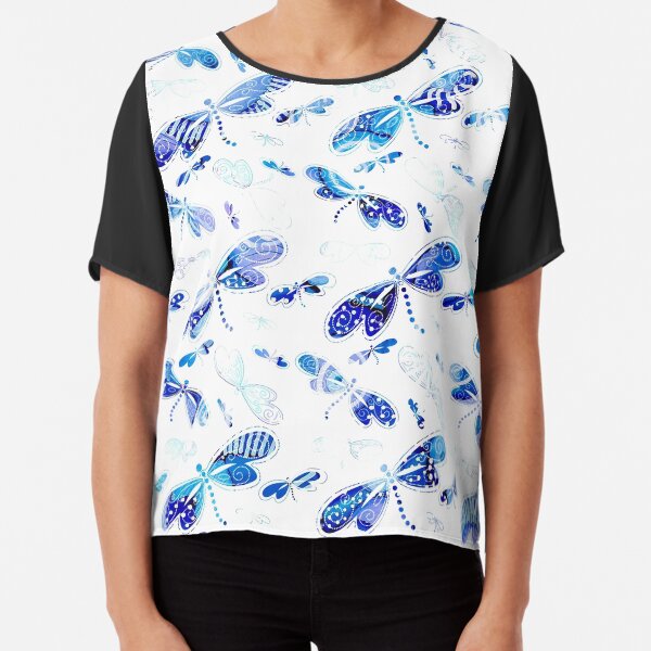 Dragonflies Chiffon Top