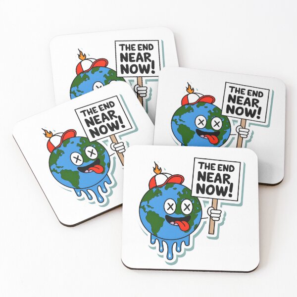 Item preview, Melting Earth Funny Climate Protest Cartoon Design designed and sold by Anastasiia Lang.