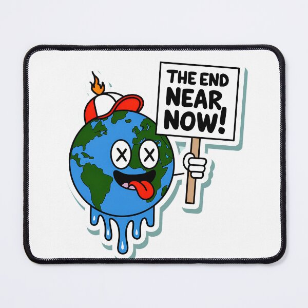 Item preview, Melting Earth Funny Climate Protest Cartoon Design designed and sold by Anastasiia Lang.