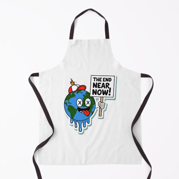 Item preview, Melting Earth Funny Climate Protest Cartoon Design designed and sold by Anastasiia Lang.