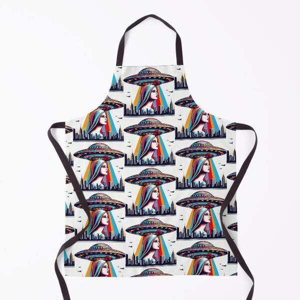 Item preview, pop art style ufo and girl designed and sold by Dogandesighn.