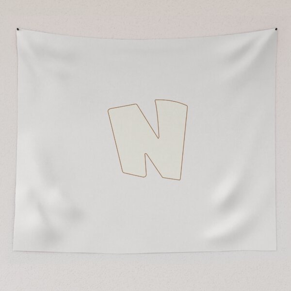 Item preview, letter n white designed and sold by ZiphGames.