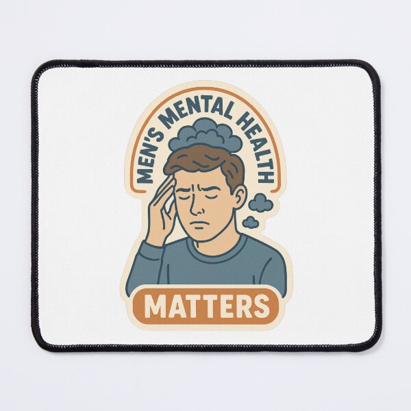 Item preview, Men's Mental Health Sticker designed and sold by LookinFreshh.