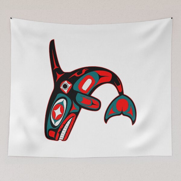 Item preview, Orca Haida designed and sold by Angry Swan Designs.