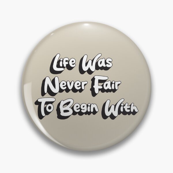 Item preview, Bold Retro Life Was Never Fair To Begin With Typography designed and sold by trepiu.
