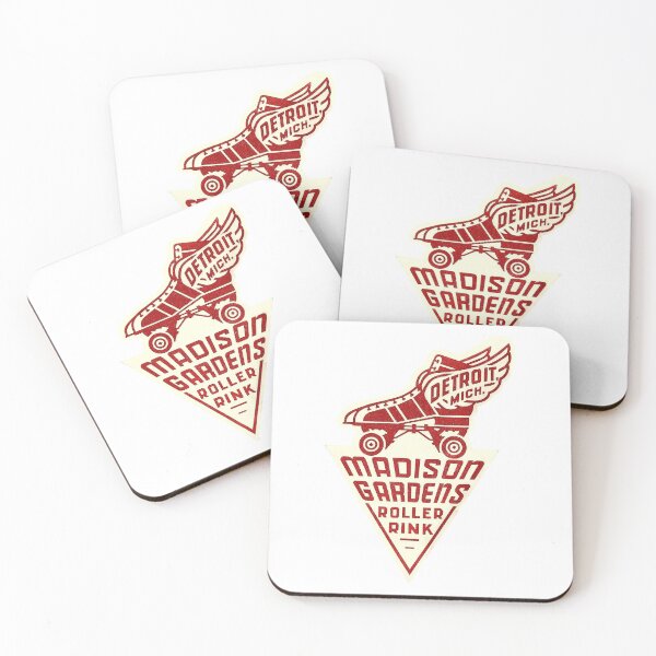 Item preview, Madison Gardens Roller Rink Detroit Michigan Roller Skating Rink Sticker Decal Label Design 2  designed and sold by tislord.