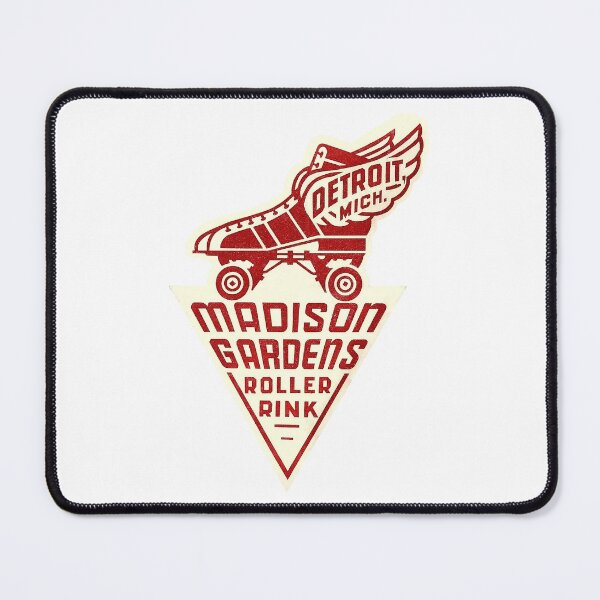 Item preview, Madison Gardens Roller Rink Detroit Michigan Roller Skating Rink Sticker Decal Label Design 2 designed and sold by tislord.