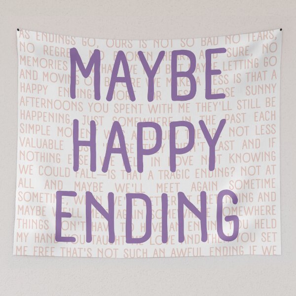 Item preview, Maybe Happy Ending lyrics  designed and sold by broadwaygirl142.