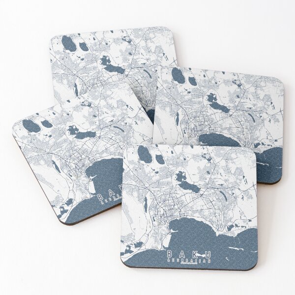 Item preview, Baku City Map of Azerbaijan - Coastal designed and sold by deMAP.