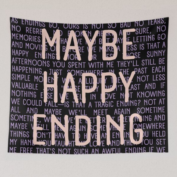 Item preview, Maybe Happy Ending lyrics  designed and sold by broadwaygirl142.