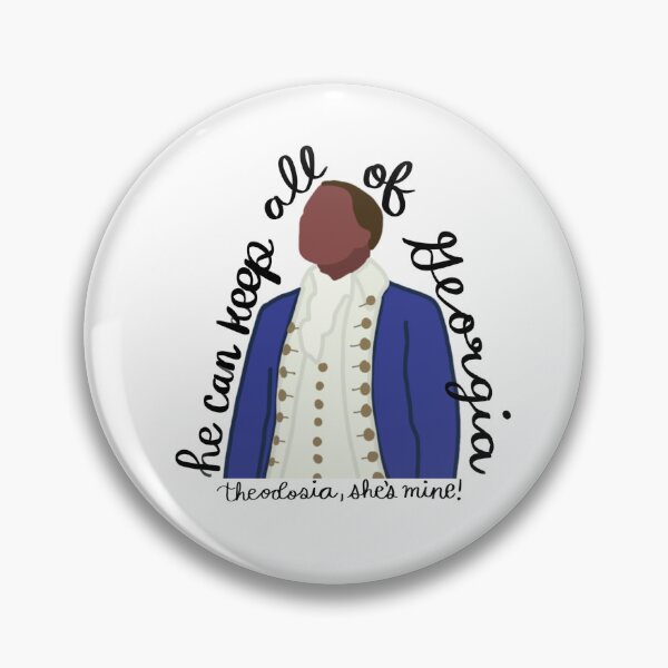 Item preview, Aaron Burr "He Can Keep All of Georgia, Theodosia She's Mine" Cursive Sticker – Hamilton Musical Quote – Die Cut Vinyl Decal designed and sold by evelynlee4.