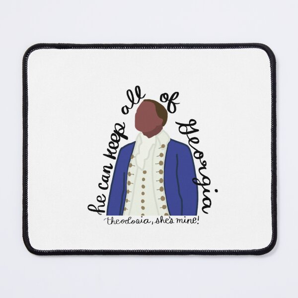 Item preview, Aaron Burr "He Can Keep All of Georgia, Theodosia She's Mine" Cursive Sticker – Hamilton Musical Quote – Die Cut Vinyl Decal designed and sold by evelynlee4.