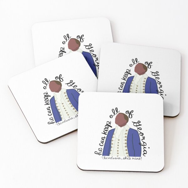 Item preview, Aaron Burr "He Can Keep All of Georgia, Theodosia She's Mine" Cursive Sticker – Hamilton Musical Quote – Die Cut Vinyl Decal designed and sold by evelynlee4.
